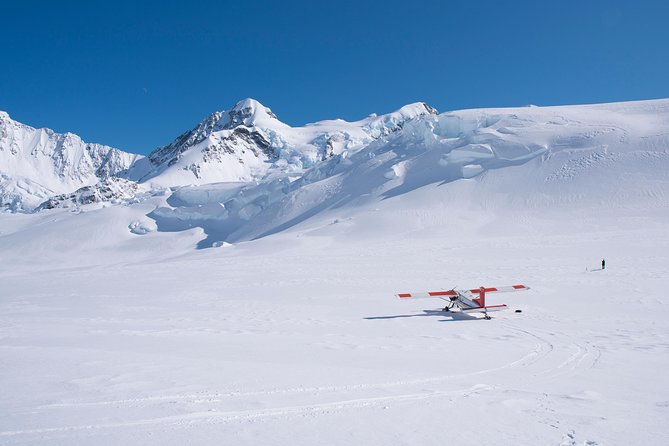 55 minute Grand Circle Ski Plane - Passing below Aoraki Mount Cook