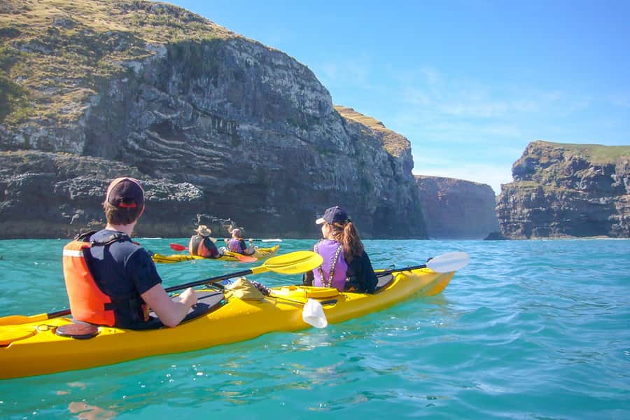 Akaroa: 4WD Safari and Guided Sea-Kayaking Experience - Getting ready for the kayaks