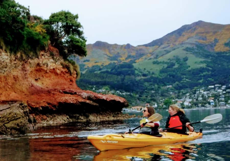 Akaroa: Akaroa Marine Reserve Sea Kayaking Tour - Paddling through the volcanic crater
