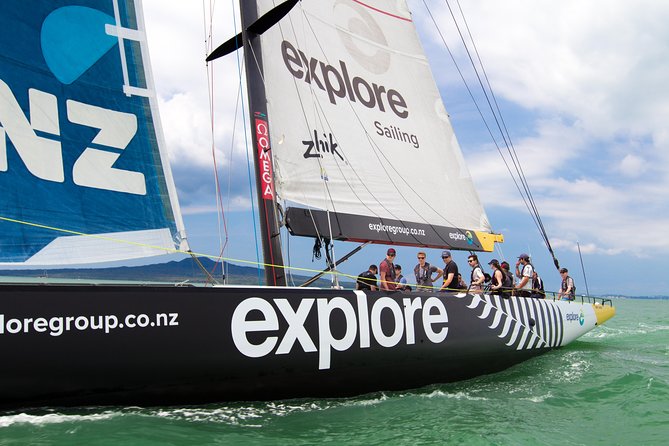 America's Cup Sailing on Auckland's Waitemata Harbour - Sailing an America’s Cup yacht from central Auckland