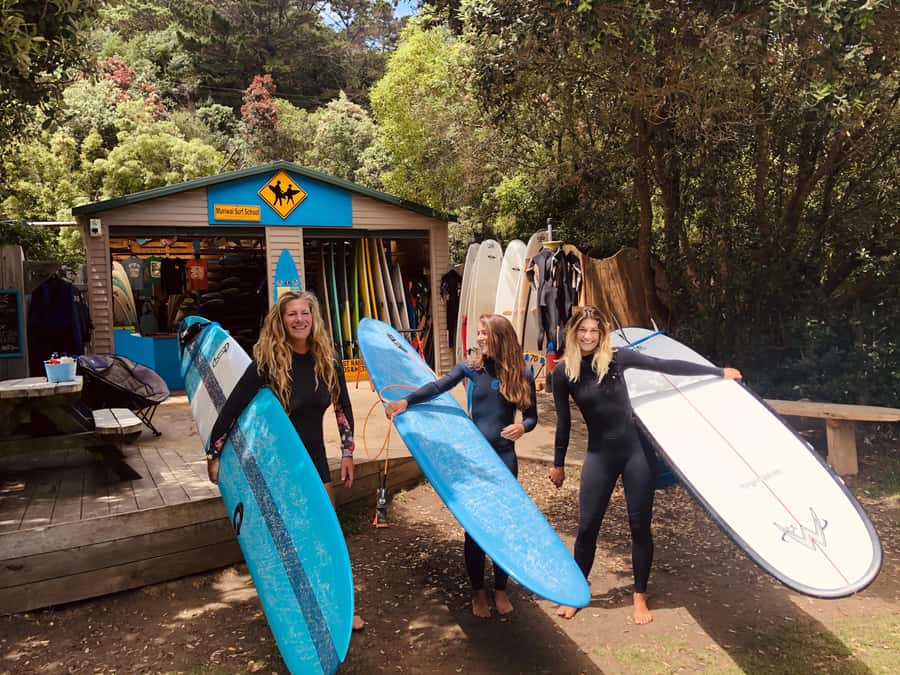 Auckland: Group Surfing Lesson with Muriwai Surf School - Safety first, then the walk to the waves