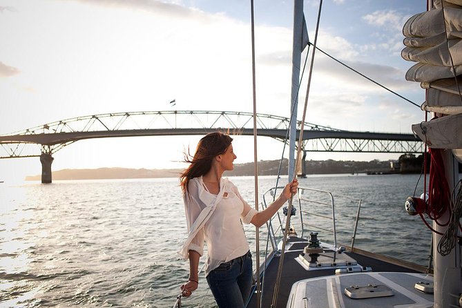 Auckland Harbour Sailing Experience - Auckland Bridge and the City Skyline