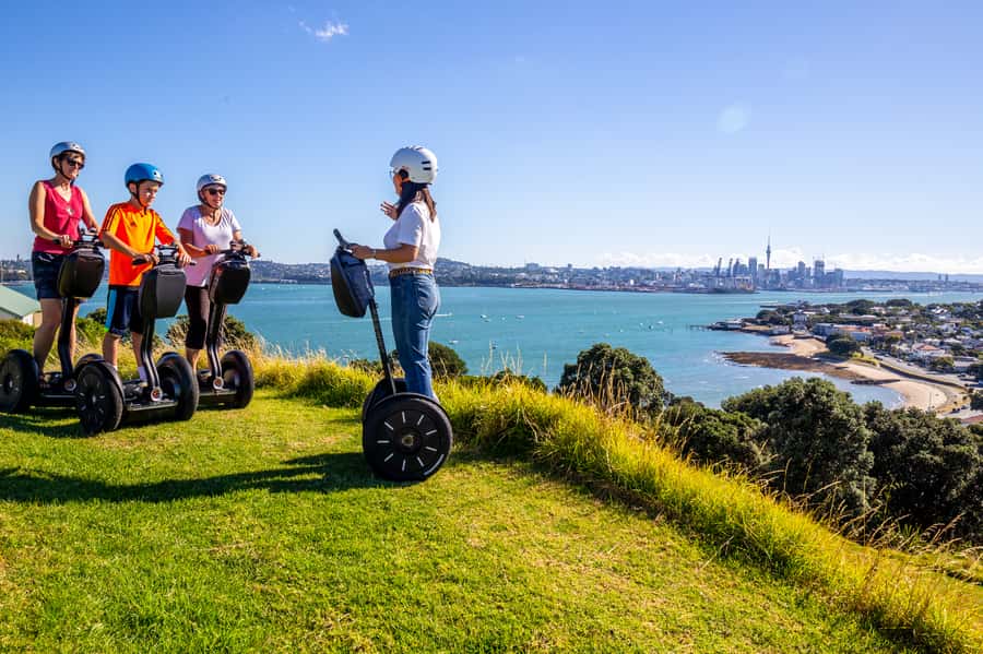Auckland: Segway to North Head Volcano Summit - Riding past Devonport’s waterfront villas