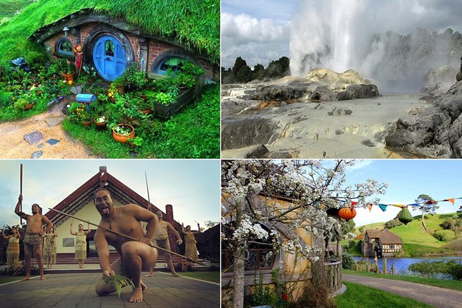 Auckland to Hobbiton Movie Set and Rotorua's Geothermal Valley - Te Puia: geysers, mud pools, Māori culture, and kiwi