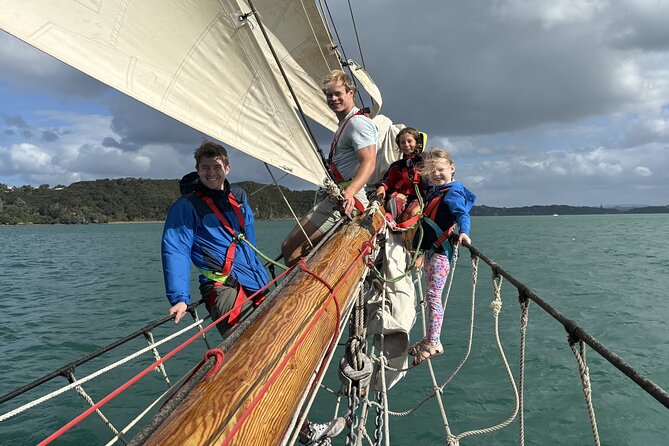 Bay of Islands Tall Ship Sundowner Sailing - Helping with the sails, helm, and rigging