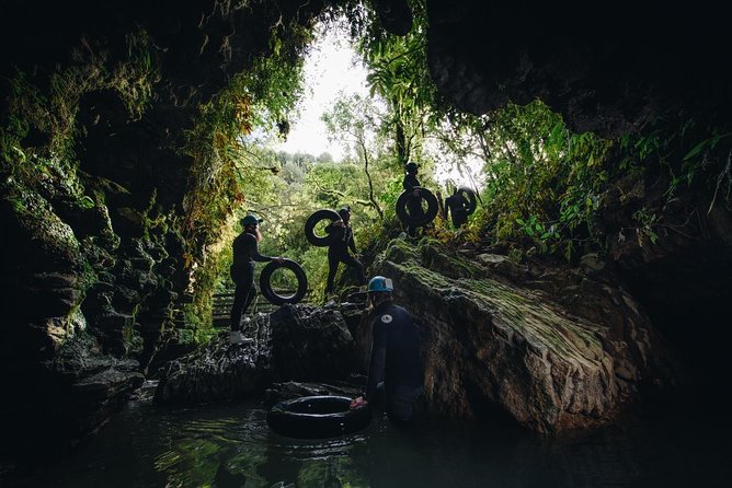 Black Water Rafting Experience Waitomo Caves Tour - The glowworms are the quiet reward