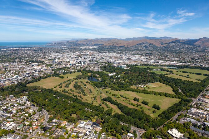 Christchurch Scenic Helicopter Tour - Hagley Park, the gardens, and the red zone