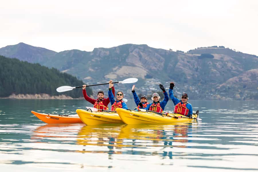 Christchurch: Sea Kayaking Tour of Lyttelton Harbour - Getting ready on the Lyttelton shore
