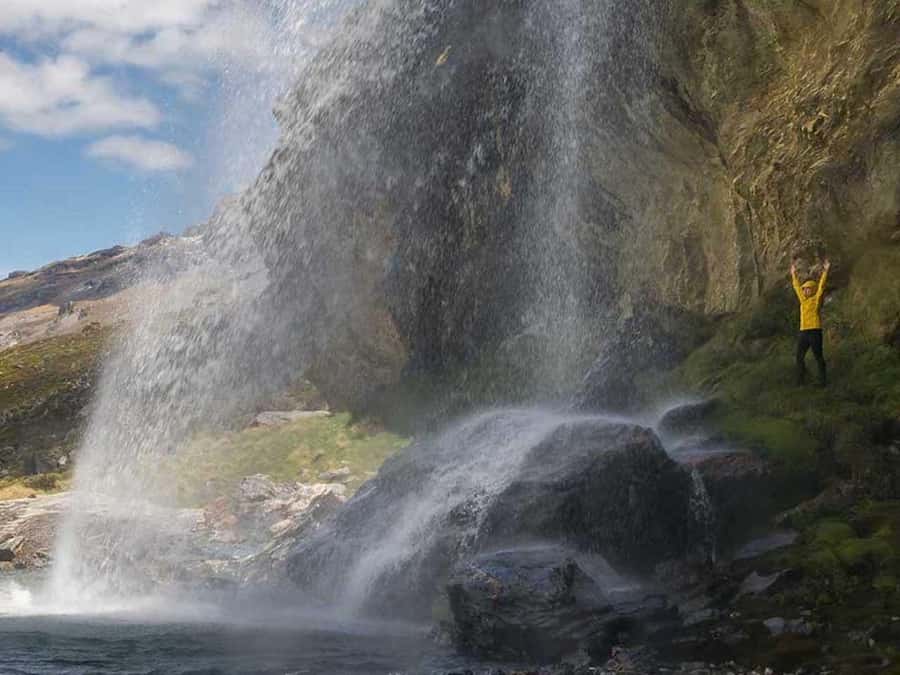 Earnslaw Burn Glacier & Waterfalls | 45 mins from Glenorchy - Leaving Glenorchy for Mt Earnslaw