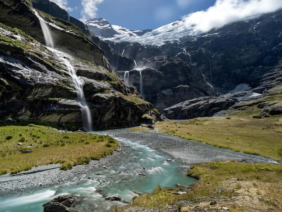 Earnslaw Burn Glacier & Waterfalls | 45 mins from Glenorchy - The value of $337 per person