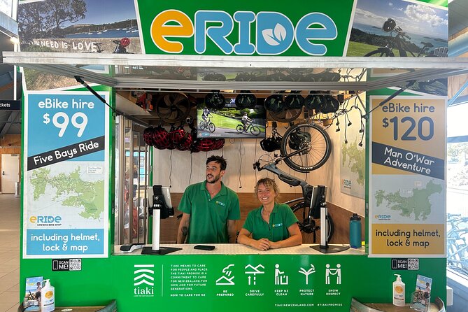 eRide Waiheke 5 bays ride - Why an e-bike suits Waiheke Island