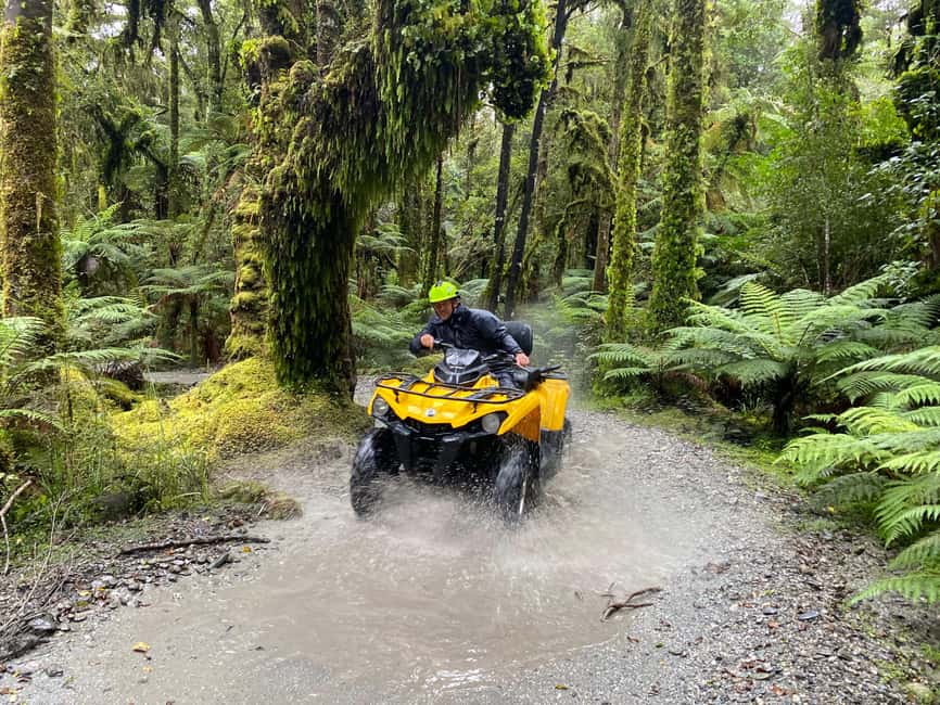 Franz Josef Town: Scenic Glacier Quad Bike Tour with Gear - From Franz Josef village to the quad-bike base