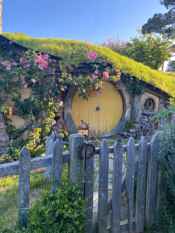 From Auckland: Hobbiton & Hamilton Gardens Small Group Tour - Walking through the Hobbit holes