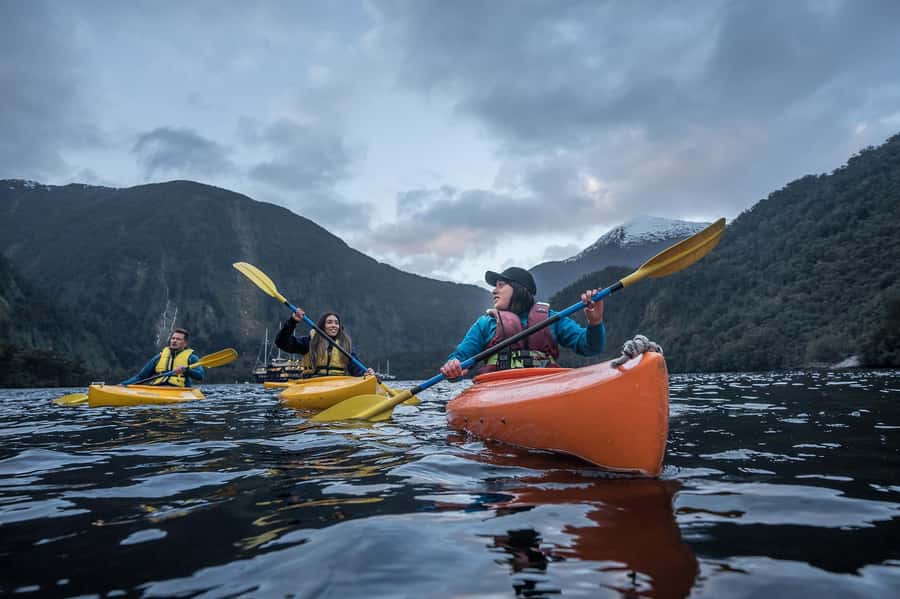 From Manapouri: Doubtful Sound Overnight Cruise - Crossing Lake Manapouri before the fiord begins