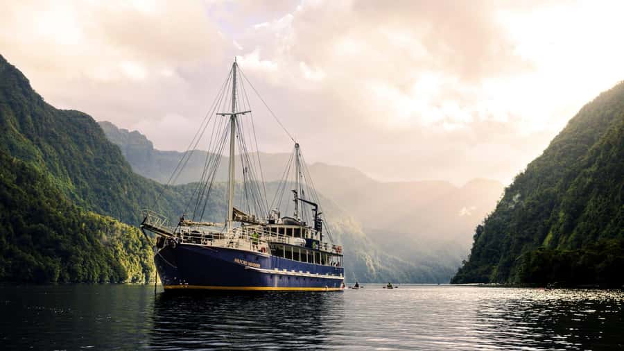From Manapouri: Doubtful Sound Overnight Cruise - Deep Cove and the first look at the Wanderer