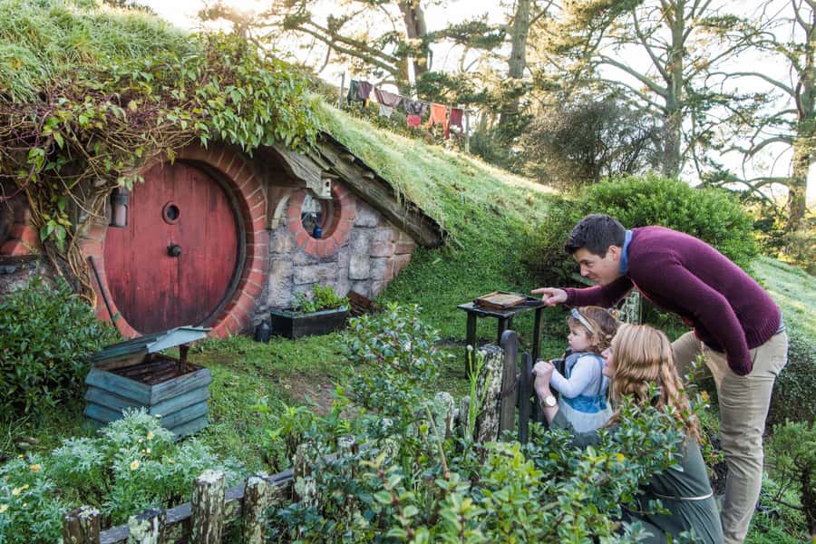 From Matamata: Guided Hobbiton Experience with Bus Transfers - The Hobbit Holes and the famous details