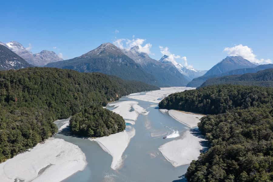 From Queenstown: Dart River Canoe & Jet Boat Day Trip - Paradise Valley and the film scenery