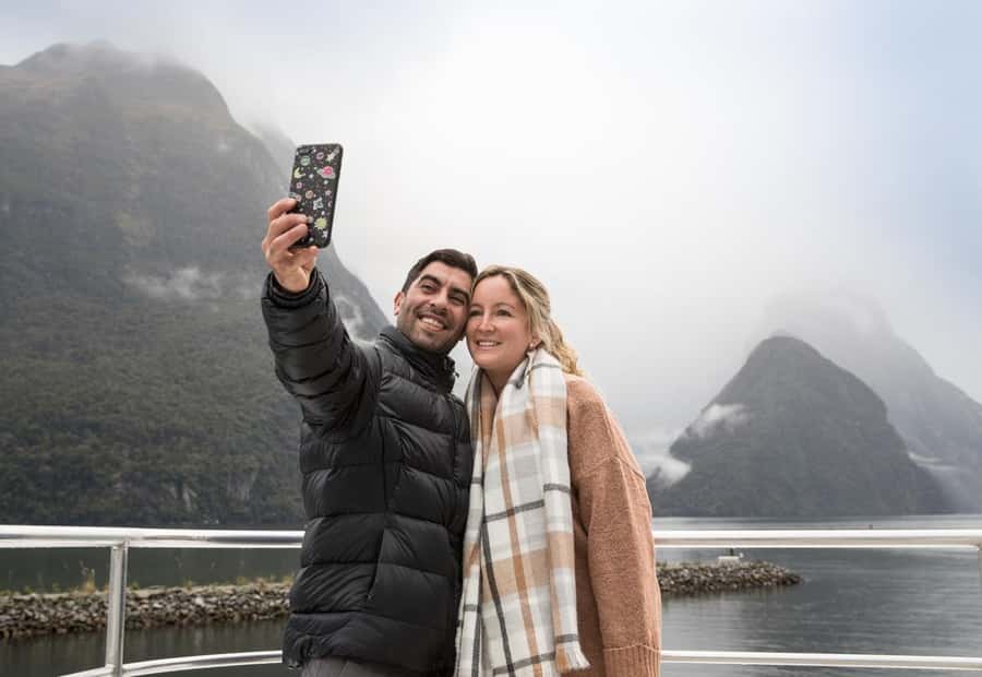From Queenstown: Milford Sound Cruise & Scenic Coach Tour - Milford Sound cruise: Mitre Peak, waterfalls, and wildlife