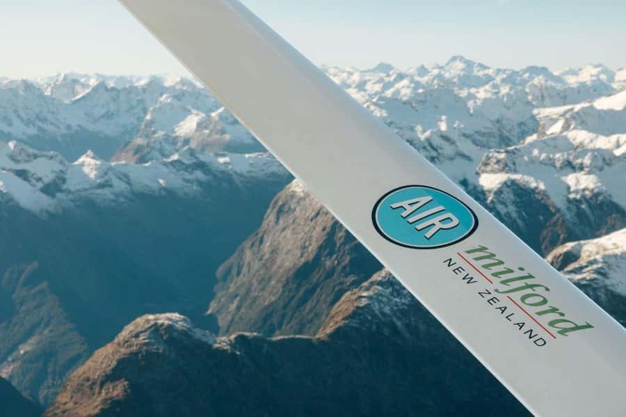 From Queenstown: Milford Sound Flight and Nature Cruise - A 12-seat Cessna with unusually good viewing