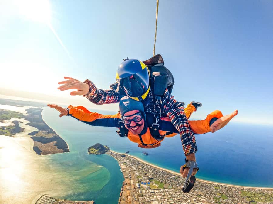 From Tauranga: Skydive over Mount Maunganui - The $319 price and what it really includes