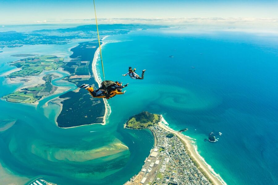 From Tauranga: Skydive over Mount Maunganui - Who will enjoy this most