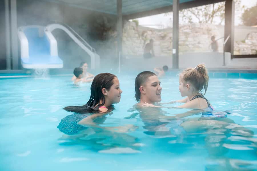 Geothermal and Freshwater Combo Family Pools in New Zealand - Waiting 30 to 60 minutes can affect your day