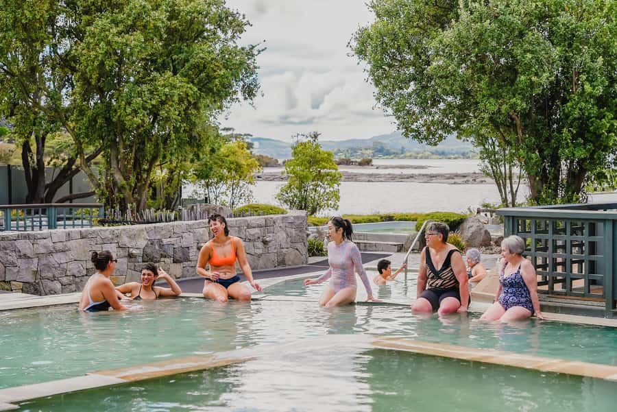 Geothermal Mineral Baths Experience: Pavilion Pools for 12+ - Seven pools, two springs, very different soaks