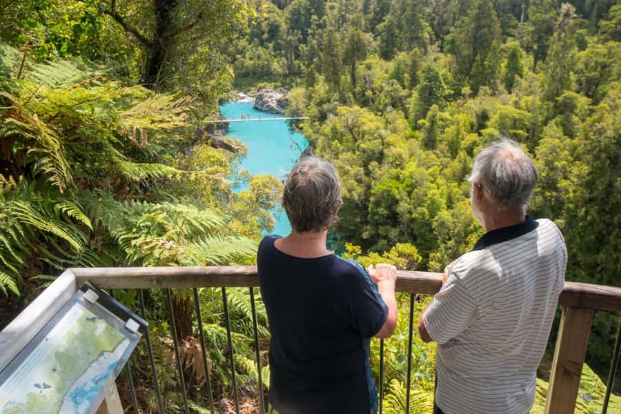 Greymouth: Hokitika Gorge and Tree Top Walkway Half-Day Tour - Above the rainforest at Tree Top Walkway