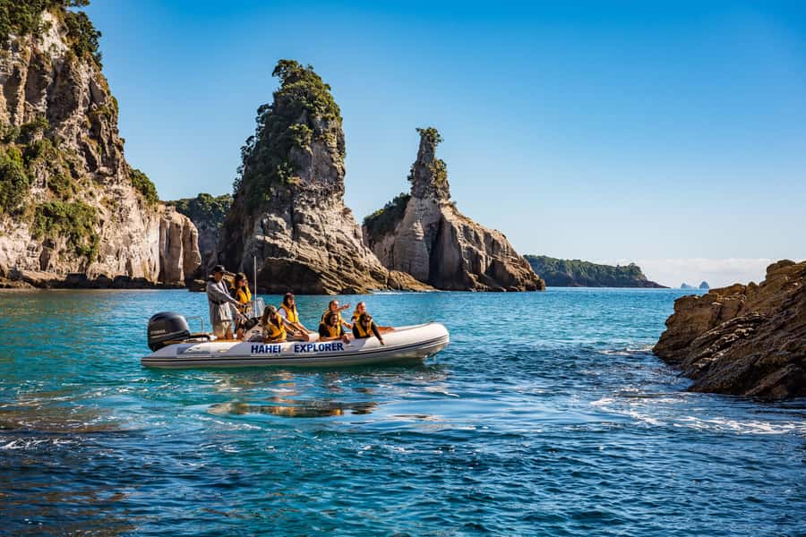 Hahei Explorer Cathedral Cove Boat Tour - Guide commentary and the small-group setup