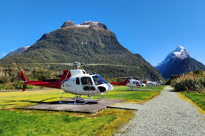 Half-Day Milford Helicopter Flight and Cruise from Queenstown - Arriving above Milford Sound