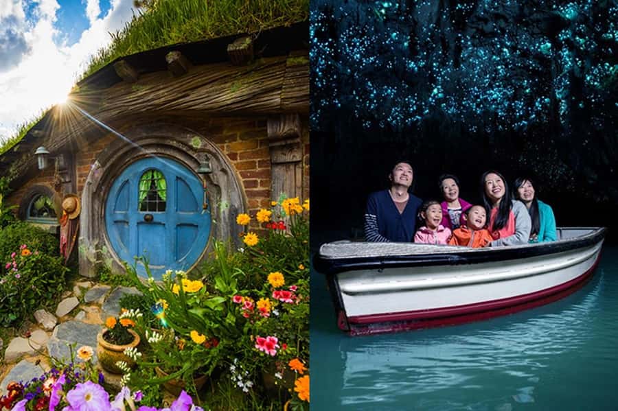 Hobbiton, Waitomo, Rotorua & Taupo 2-Day Tour from Auckland - From Auckland to Waitomo’s glowworm caves