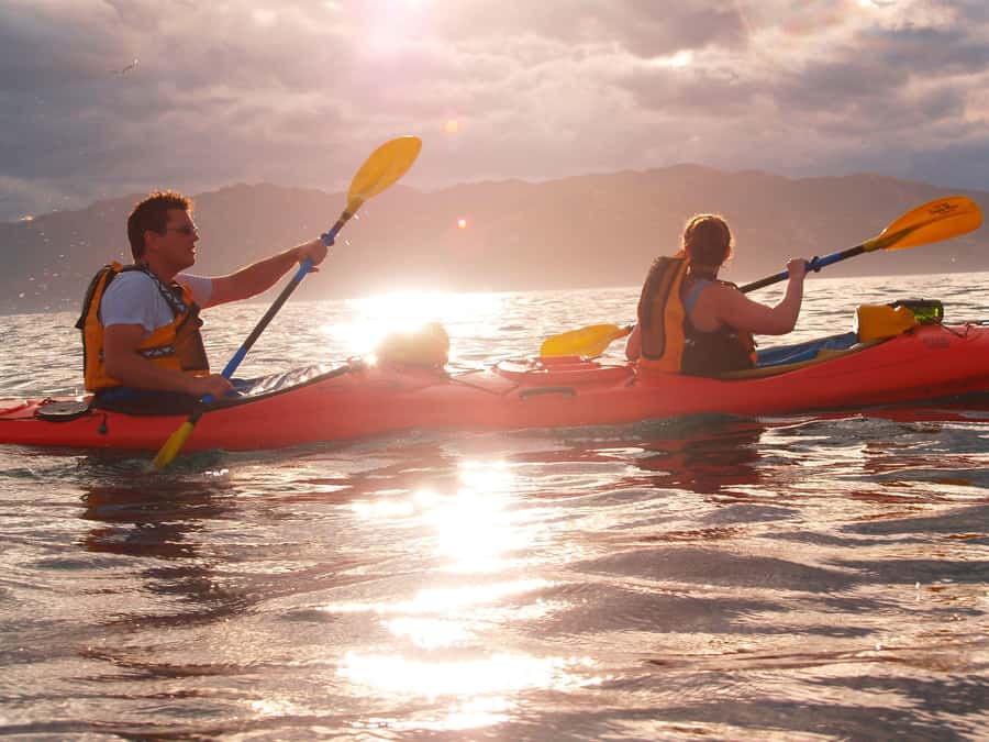 Kaikoura: Sunset Evening Kayaking Tour - A stable kayak for first-time paddlers