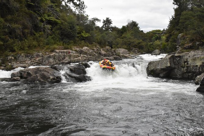 Kaituna Cascades - Grade 5 Wairoa River near Tauranga - The Waterfall drops three meters into whitewater