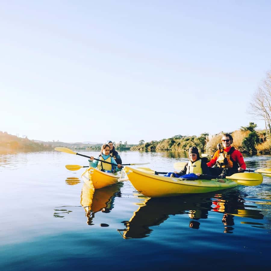 Lake Karapiro: Evening Kayak Glowworm Tour - The dark paddle back to Riverside Adventures