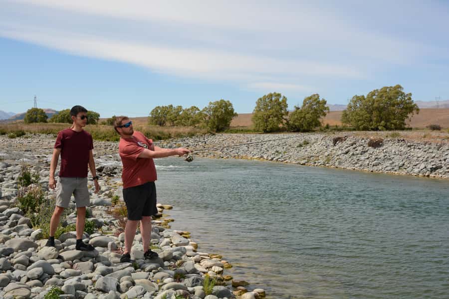 Lake Tekapo Fishing Tour - Fishing beside the Lake Tekapo Canal