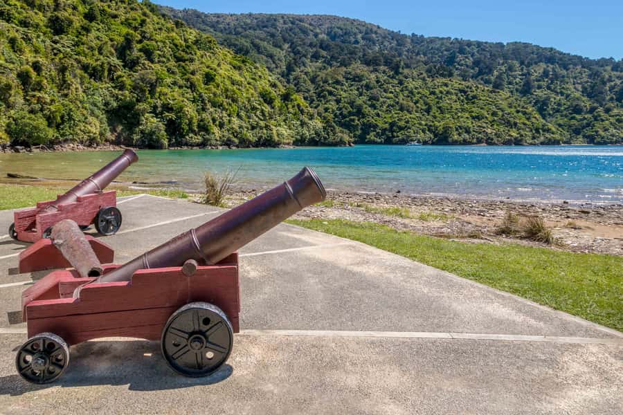 Marlborough Sounds and Ship Cove Cruise from Picton - Arriving at historic Ship Cove