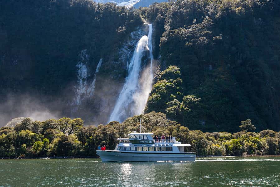 Milford Sound: 2-Hour Small Boat Scenic Cruise - Waterfalls, cliffs, and the famous spray