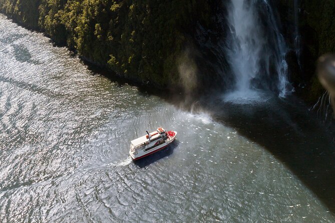 Milford Sound Extended Cruise with Southern Discoveries - Waterfalls that show Fiordland’s scale
