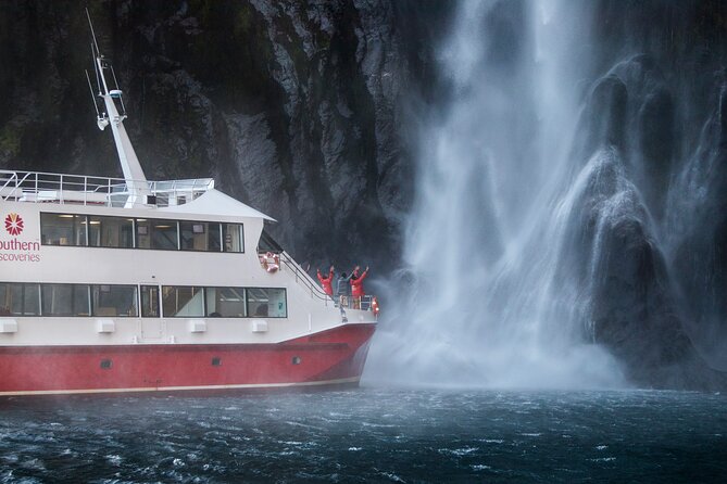 Milford Sound Nature Cruise with Southern Discoveries - Lady Bowen Falls and the first great views