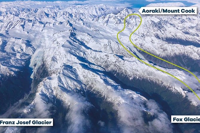 Mount Cook Spectacular Helicopter Flight from Fox Glacier - Crossing the Southern Alps toward Aoraki/Mt. Cook