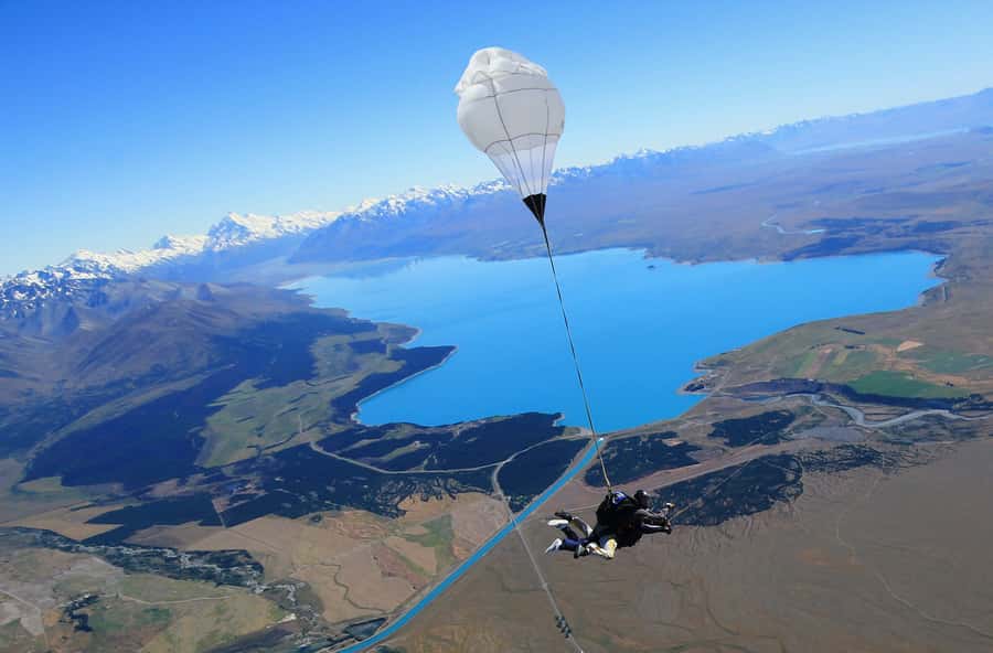 Mount Cook: Tandem Skydive Experience - A high-altitude view of Aoraki/Mt Cook