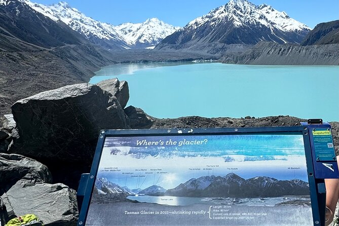 Mt. Cook Private Day Trip From Christchurch Via Lake Tekapo - Lake Pukaki points toward Aoraki/Mount Cook
