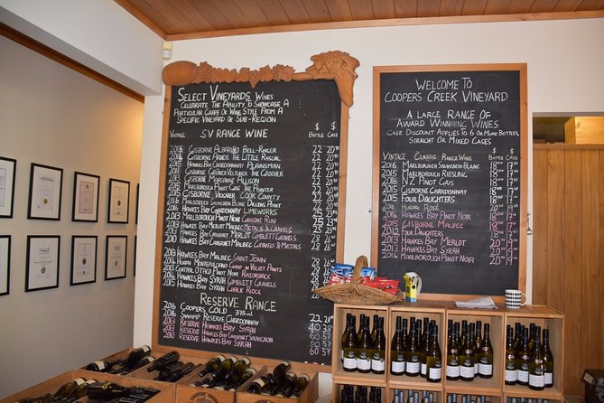 Muriwai Scenic Wine Tour from Auckland - Westbrook Winery and the cellar-door tasting