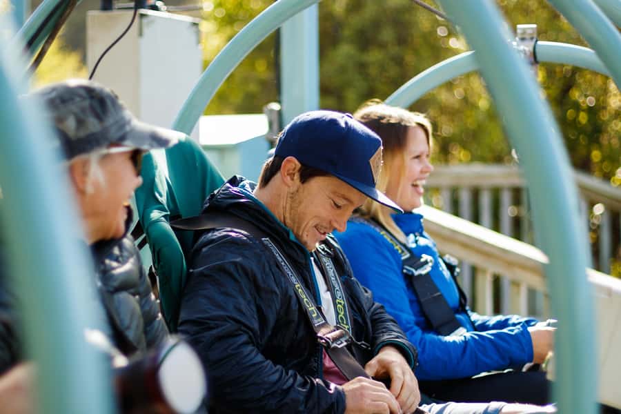 Nelson: Cable Bay Adventure Park Skywire Experience - Reaching the Skywire from Cable Bay Adventure Park