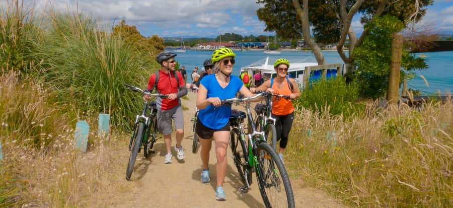 Nelson to Mapua: Full-Day Cycling Self-Guided Adventure - Crossing the Waimea Swing Bridge