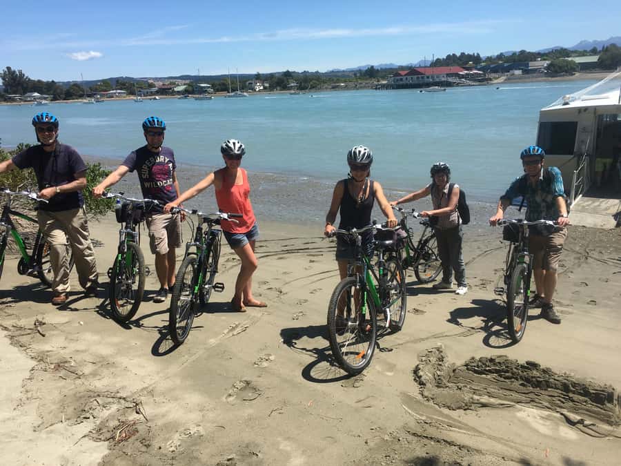 Nelson to Mapua: Full-Day Cycling Self-Guided Adventure - The Mapua Ferry and arrival at Mapua Wharf