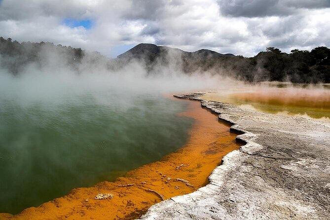 Private Tour WaiOtapu & Huka Falls & Blue springs from Auckland - Lady Knox Geyser and the value of a separate stop