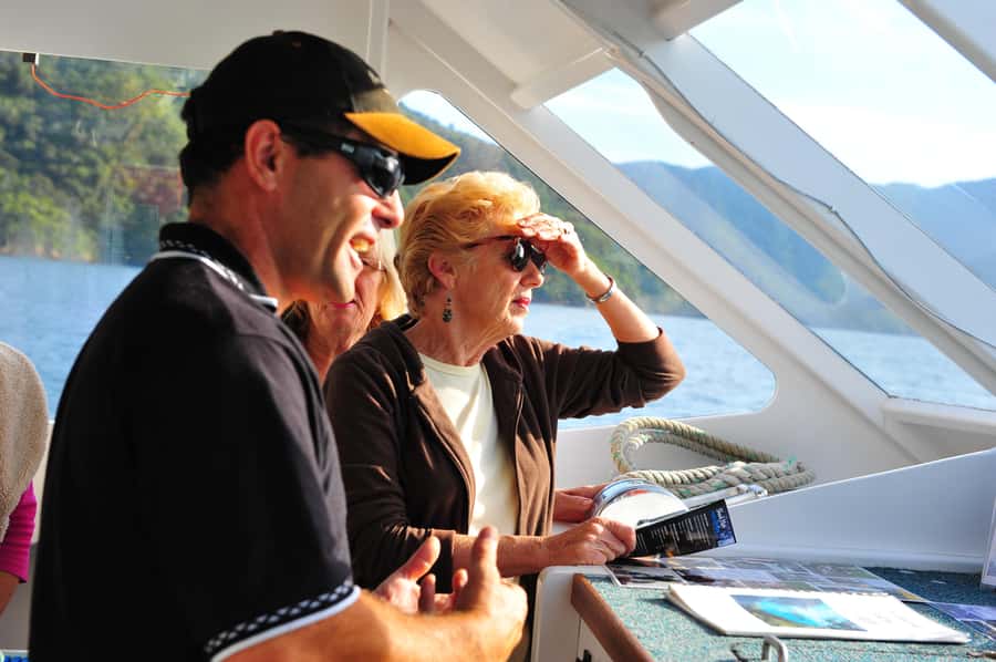 Queen Charlotte Sound Mail Boat Cruise from Picton - The skipper makes or breaks the afternoon