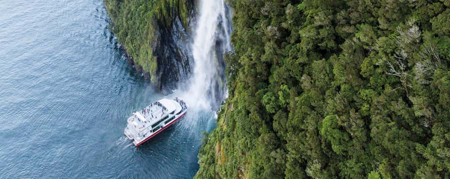 Queenstown: Milford Sound Cruise & Helicopter Alpine Tour - Flying over Fiordland instead of driving