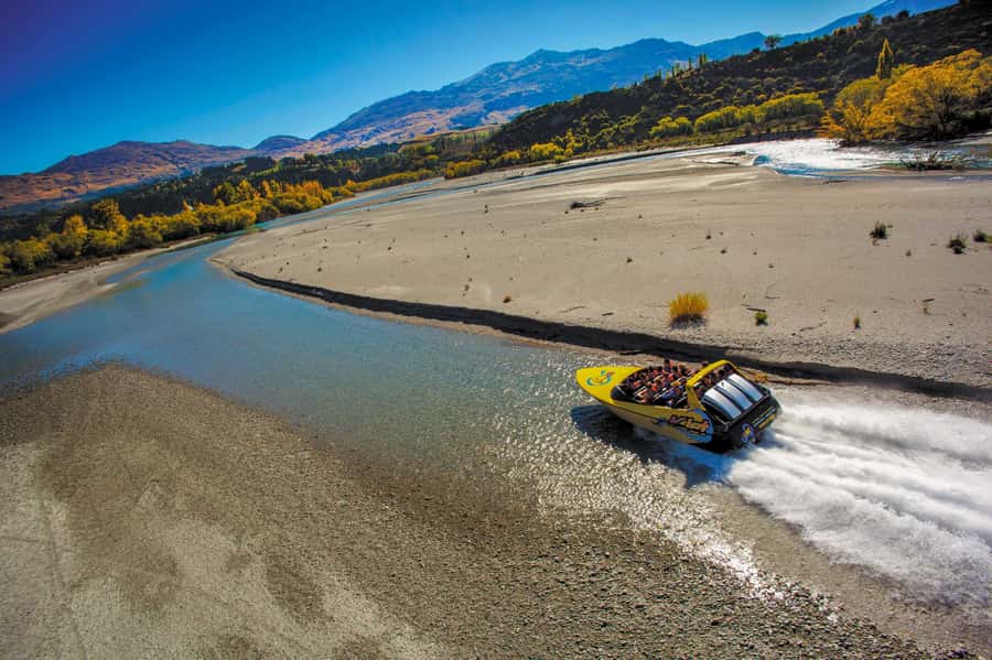 Queenstown: Shotover River and Kawarau River Jet Boat Ride - Lake Wakatipu sets the pace